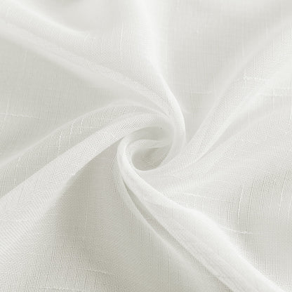 INtex CURTAINS Curtains Natural Linen Light Filtering Curtains For Bed Rooms And Living Rooms - Steel GrommetsÂ -Â 1Â Piece