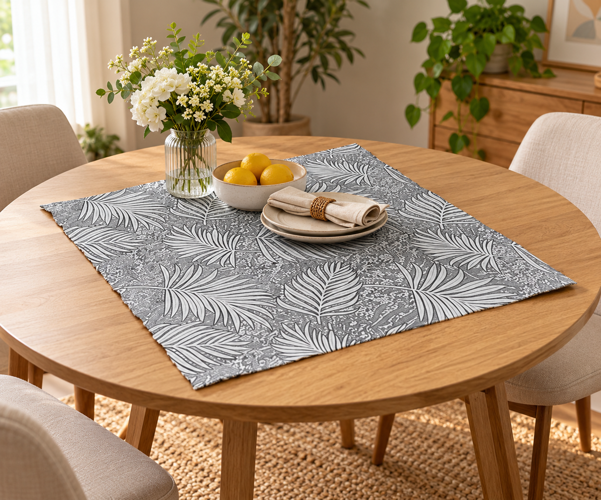 Intex Home Analia Linen Tablecloths, 60x60 cm, Set of 4, Soft, Durable, Easy-Care, Home/Events/Occasions